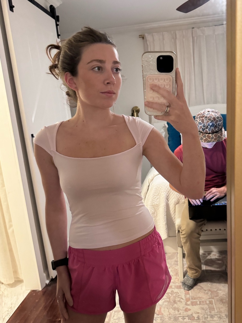 Target light pink tee